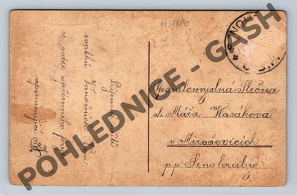 Merry Christmas postcard - winter church of the Czech Republic (M1180)