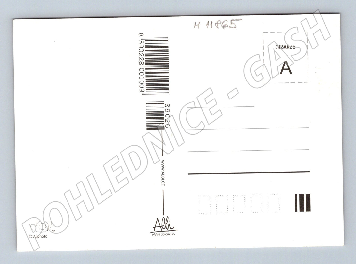 Pohlednice barevné květiny – žluté a růžové sedmikrásky (M11865)