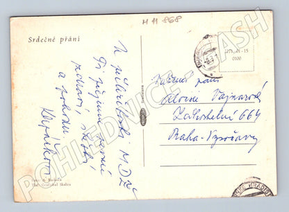 Pohlednice Květinová vázá Československo (M11868)