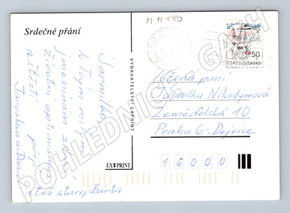 Pohlednice Československo Slunečnice Exprint (M11880)