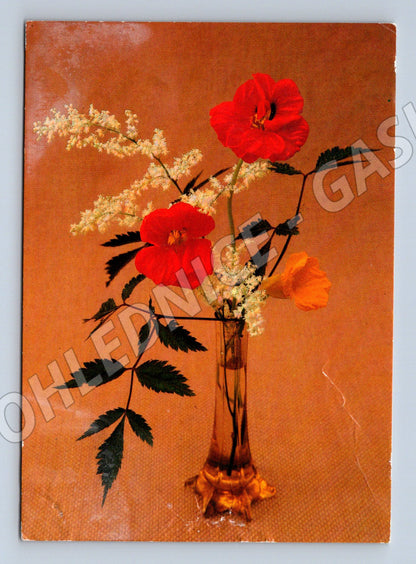 Pohlednice Květiny ve váze, ČSR (M11887)