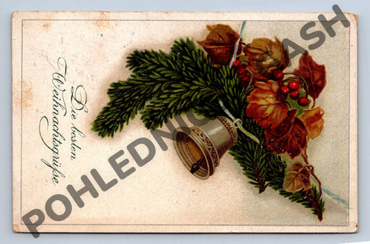 Pohlednice Mnichovice u Prahy – Vánoce 1920 (M1189)