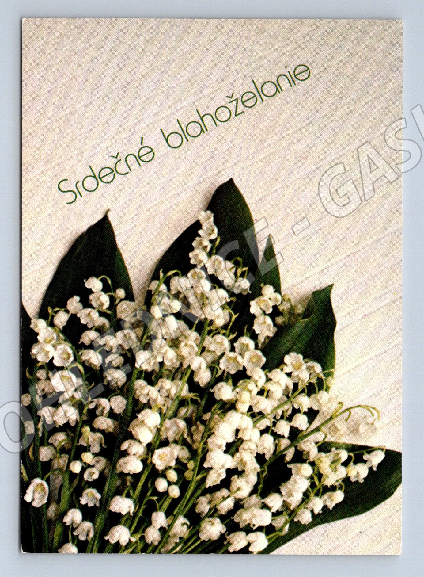 Pohlednice Srdečné blahoželanie konvalinky (M11896)