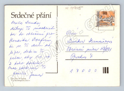 Pohlednice Srdečné přání květiny (M11915)