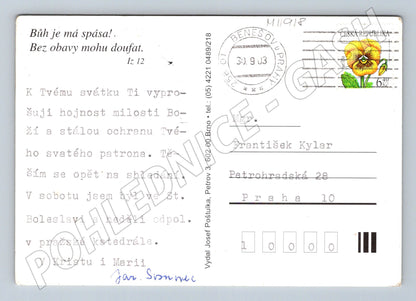 Pohlednice Svíčky a biblický verš (M11918)