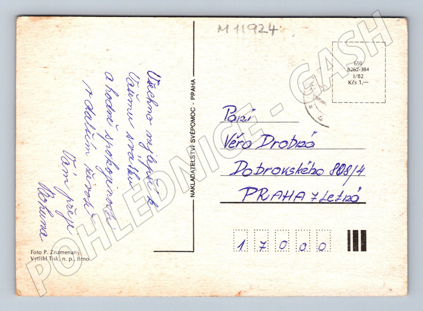 Pohlednice tři růže barevná (M11924)