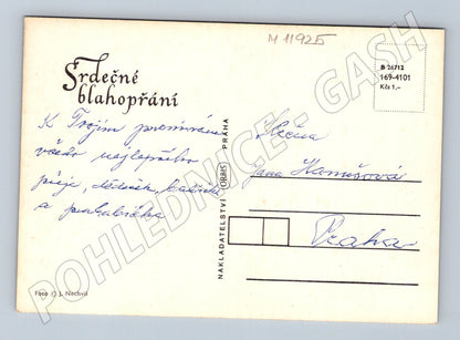 Pohlednice srdečné blahopřání (M11925)