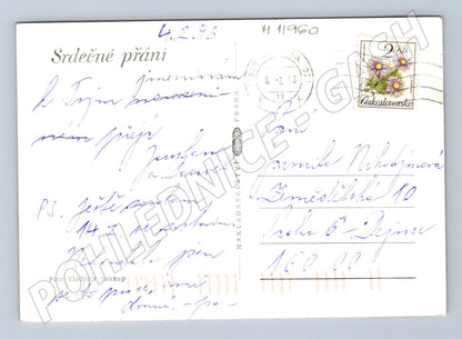 Pohlednice růže ČSR 1993 (M11960)