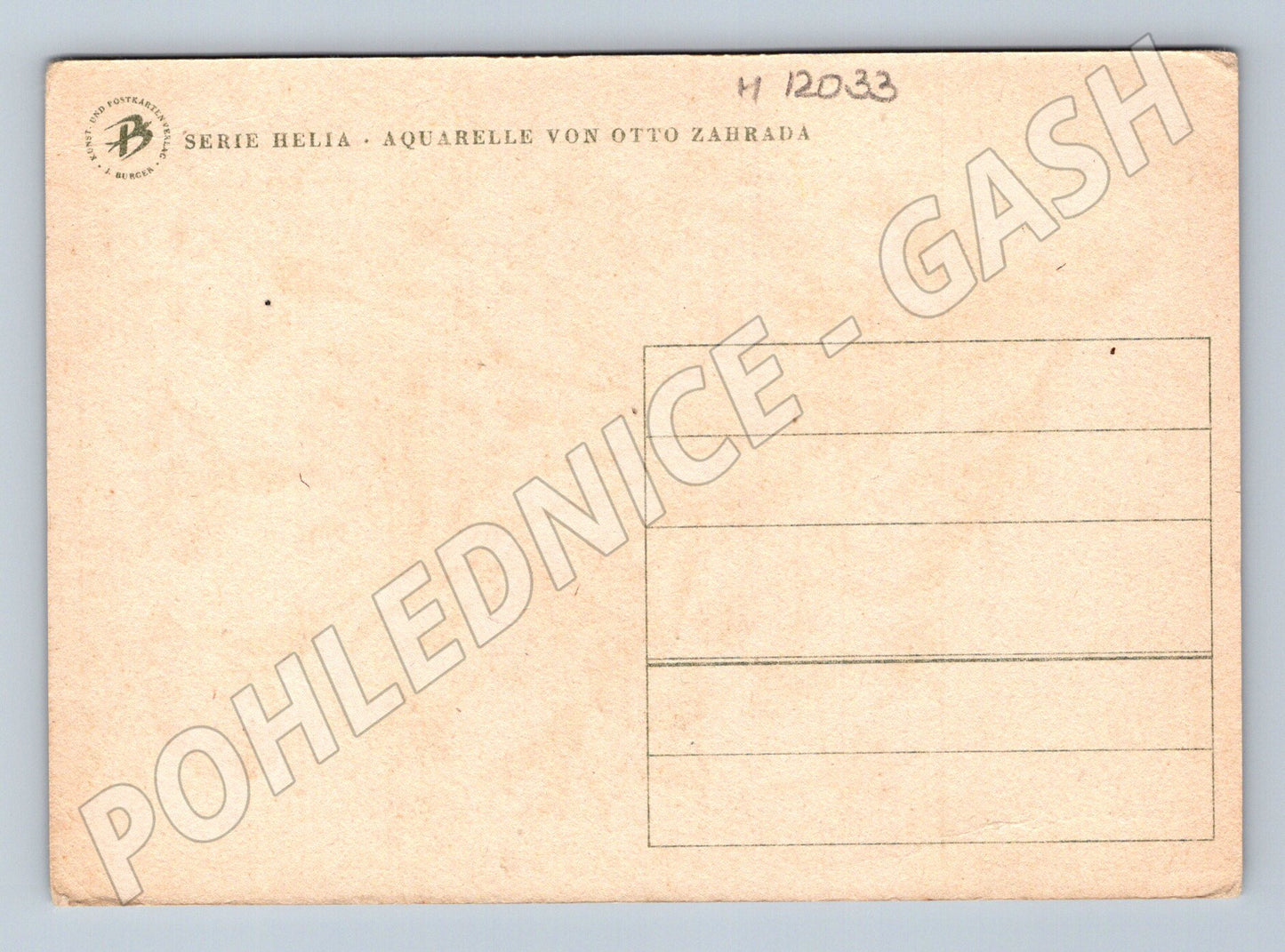 Pohlednice Otto Zahrada akvarel květiny (M12033)