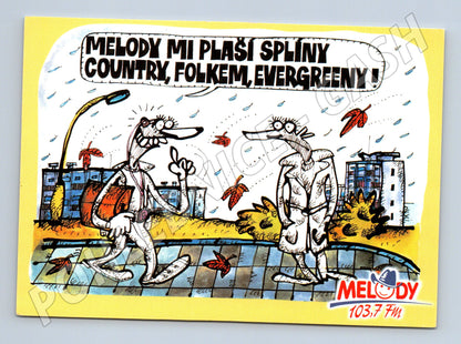 Pohlednice Rádio Melody 103,7 FM, humorná (M12082)