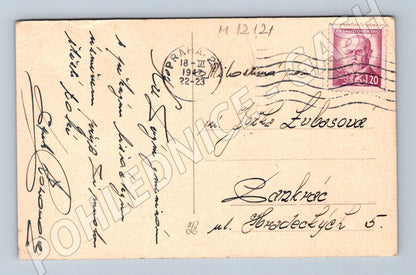Pohlednice Srdečné blahopřání ČSR 1921 (M12121)