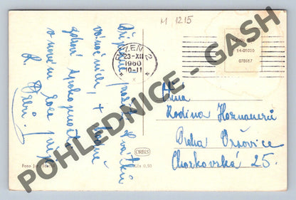 Pohlednice Silueta dítěte u stromečku – ČR 1960 (M1215)