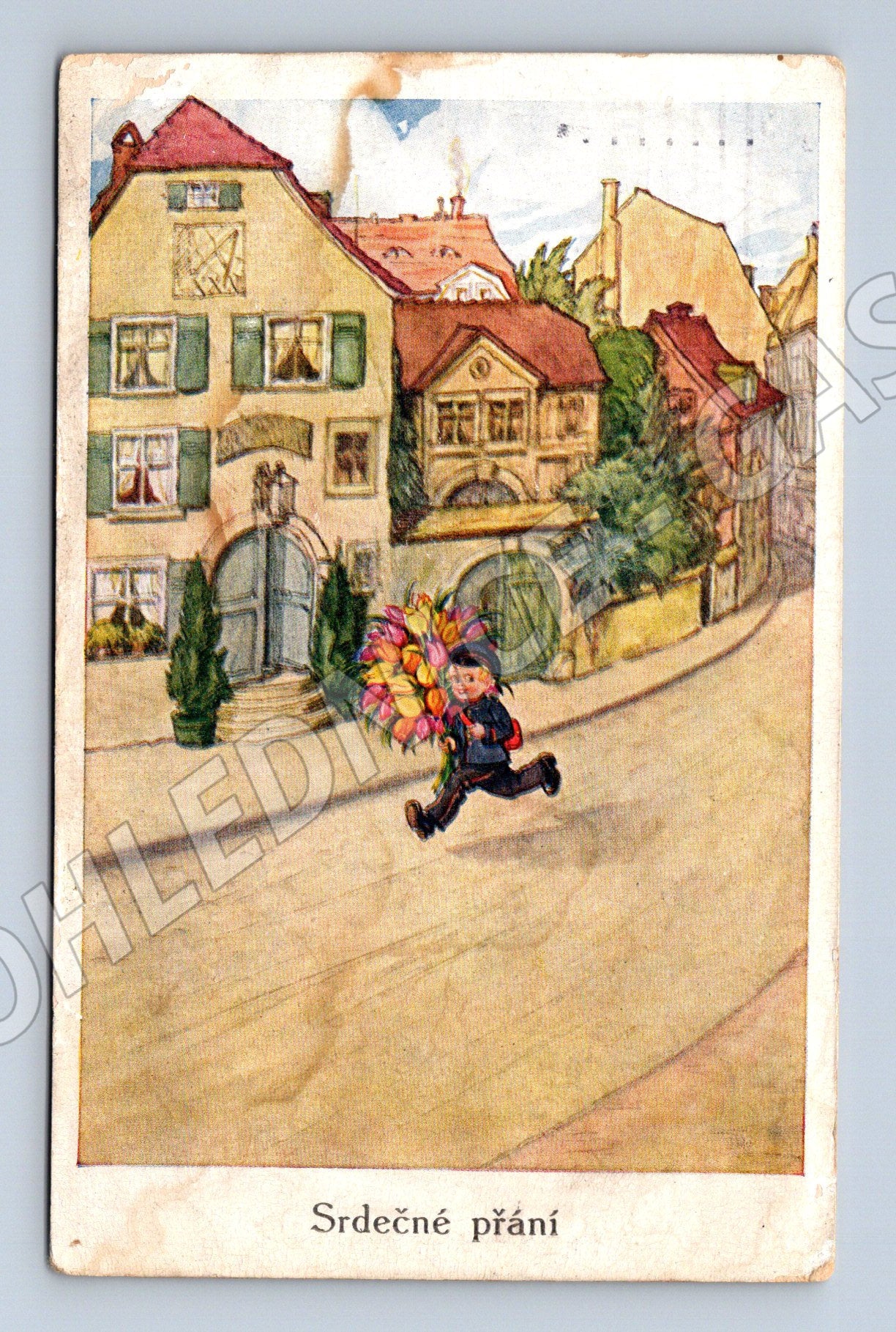 Pohlednice Praha 1923 – kominík (M12182)