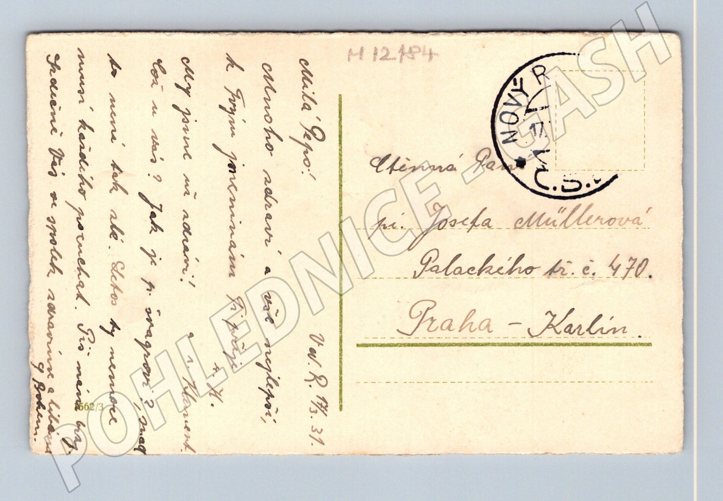 Pohlednice Srdečné přání 1914 ilustrovaná (M12184)