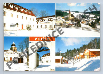 Pohlednice Vidžín zimní okres Plzeň sever (M122)