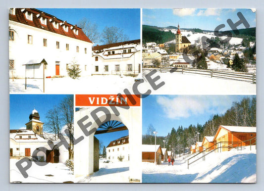 Pohlednice Vidžín zimní okres Plzeň sever (M122)