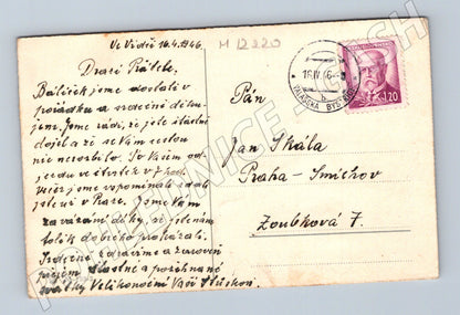 Pohlednice Tulipány 1946 (M12220)