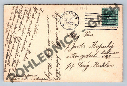 Pohlednice Lyžař – ČSR 1920 (M1224)