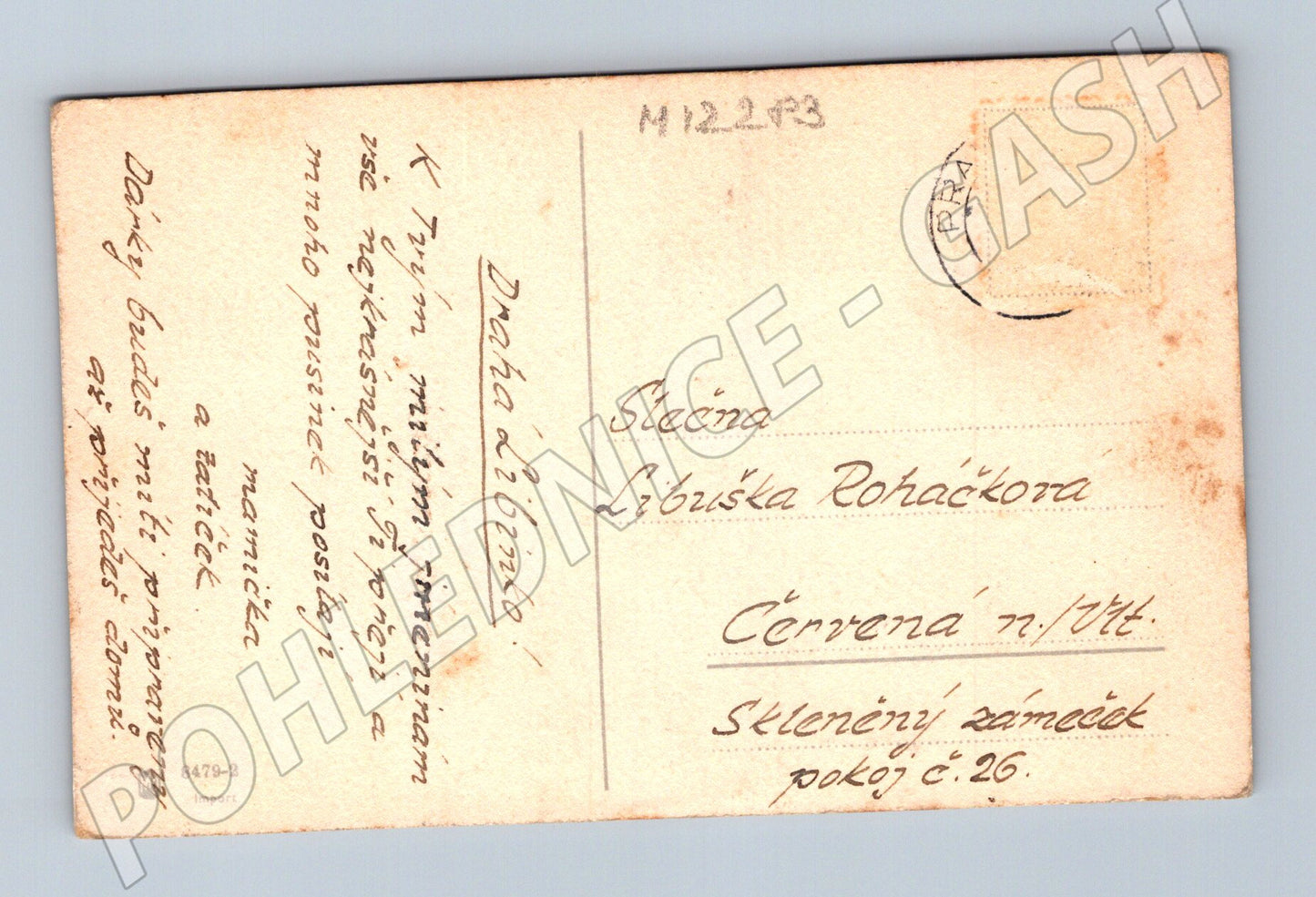Pohlednice květinový motiv ČR do 1950 (M12283)
