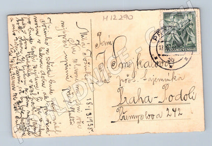 Pohlednice Československo 1938 květiny (M12290)