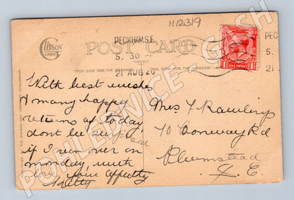 Pohlednice domeček Narozeniny 1921 (M12319)