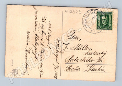 Pohlednice Historická květiny Hluboká nad Vltavou (M12323)