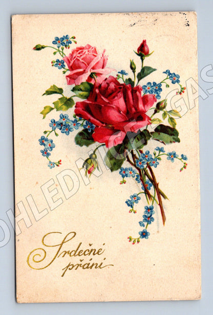 Pohlednice ČSR 1941 Srdečné přání (M12348)