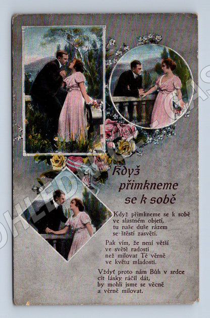 Pohlednice Starobylá ČR Romantická scéna (M12365)