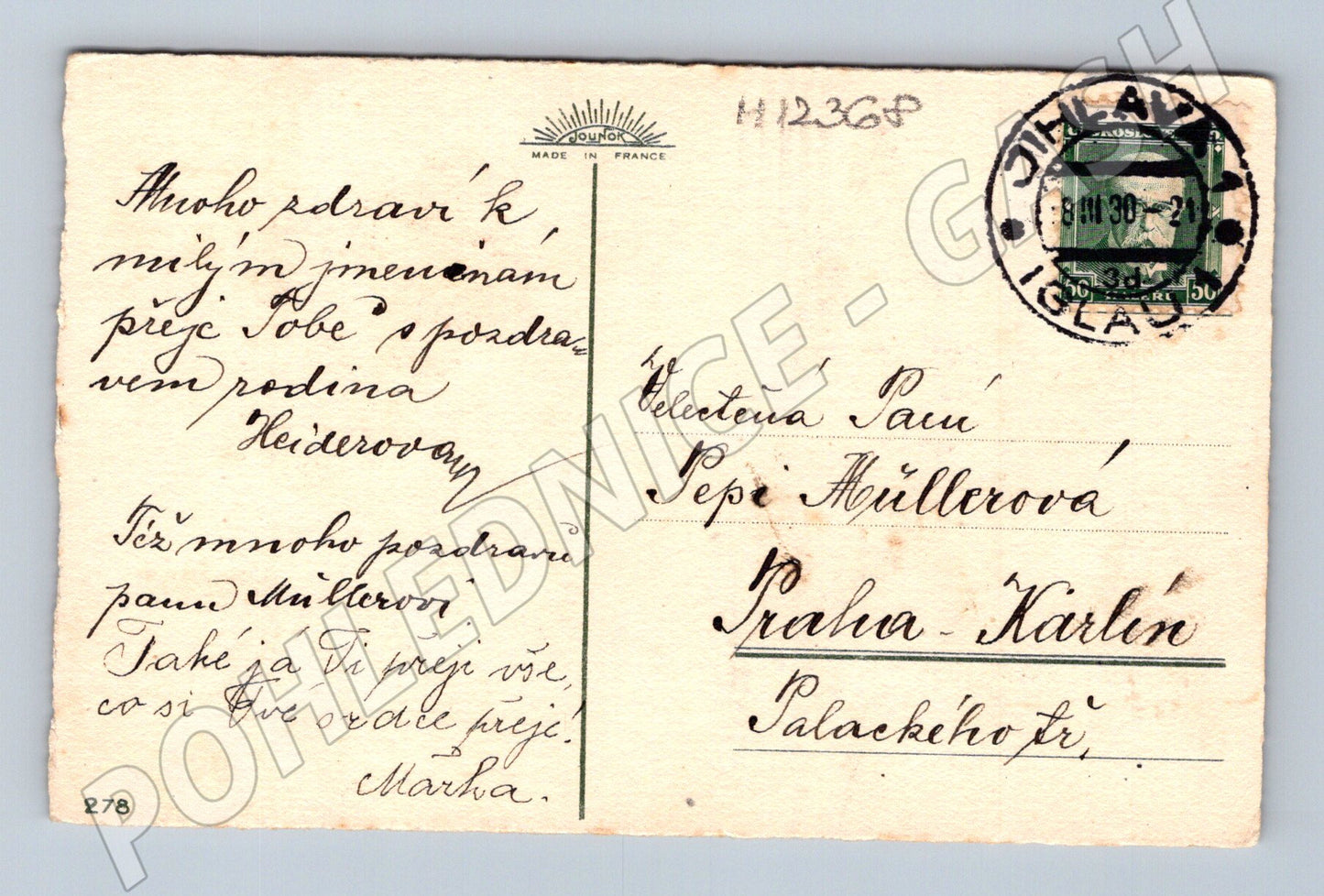 Pohlednice Starobylá k jmeninám – děti a psi (M12368)