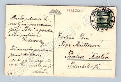 Pohlednice Starobylá k jmeninám – děti a psi (M12368)