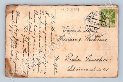 Pohlednice ČSR 1924 děvče v kroji (M12379)
