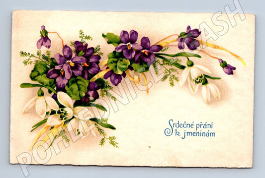 Pohlednice Květiny jmeninová (M12385)