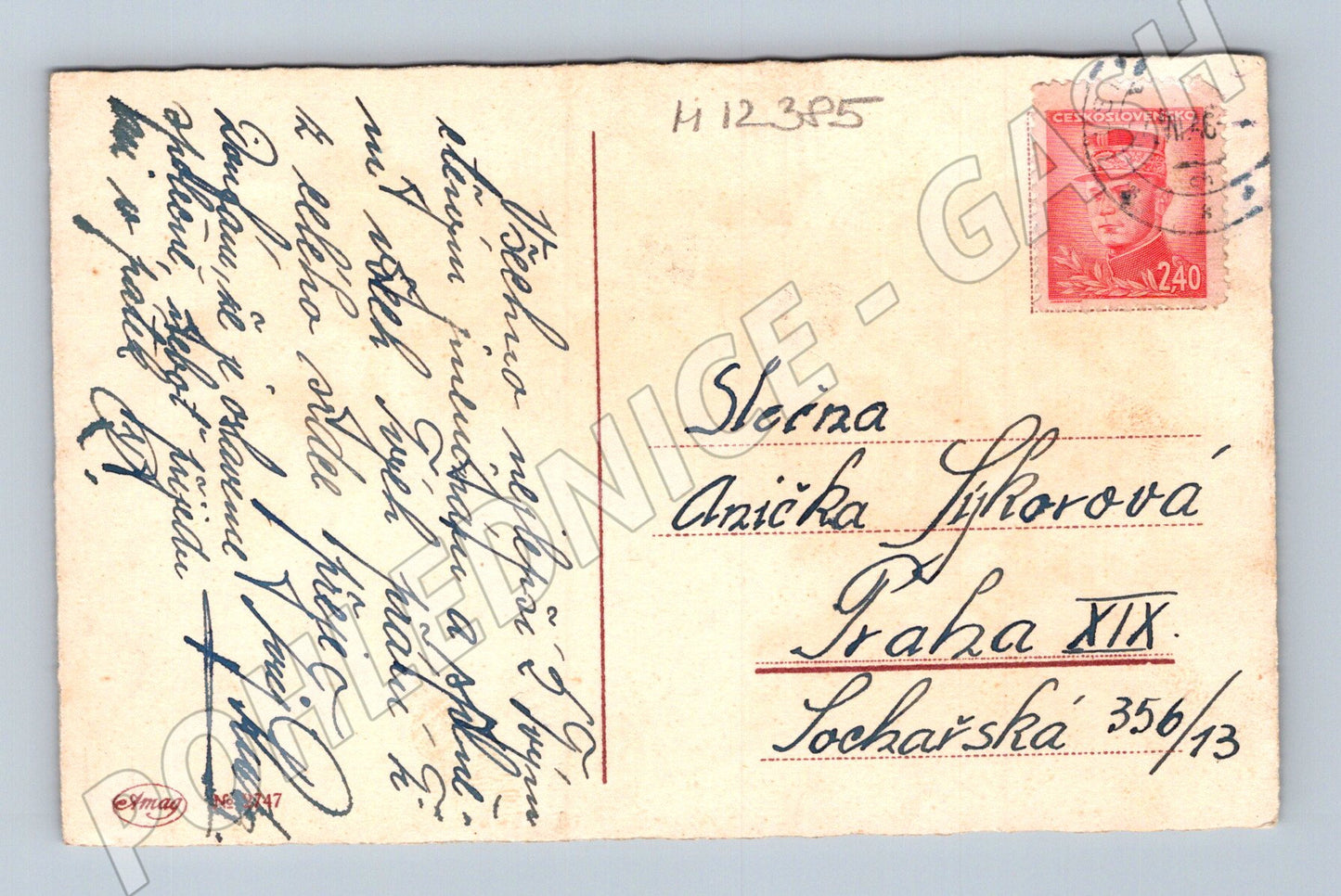 Pohlednice Květiny jmeninová (M12385)