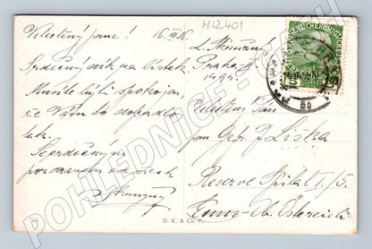Pohlednice etnografie první polibek kroje (M12401)