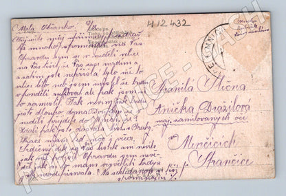 Pohlednice Romantická dívka s mandolínou (M12432)