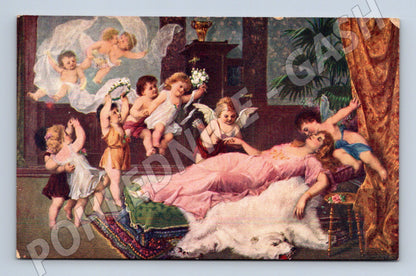 Pohlednice Rêve de Noce Andělé Romantika (M12444)