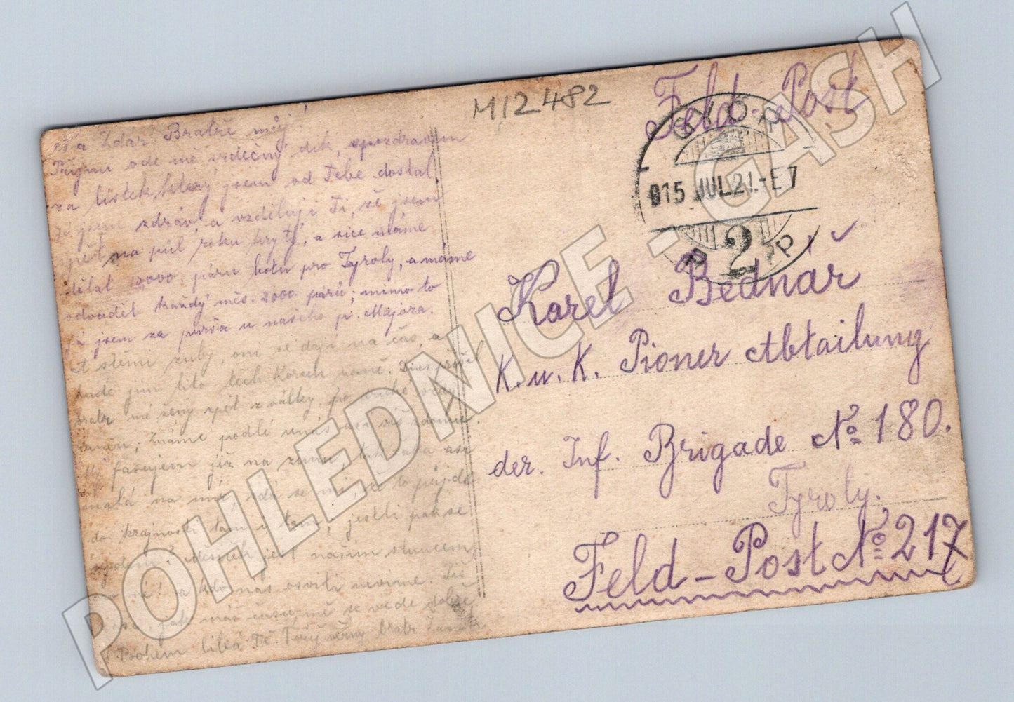Pohlednice Portrét dívky Historická ručně kolorovaná (M12482)