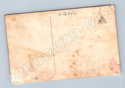 Pohlednice Portrét ženy s růží, sepia (M12483)
