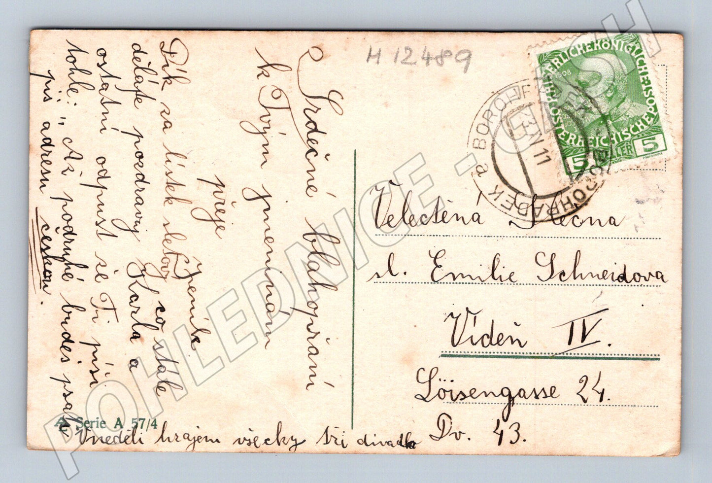 Pohlednice Herečka Vídeň (M12489)