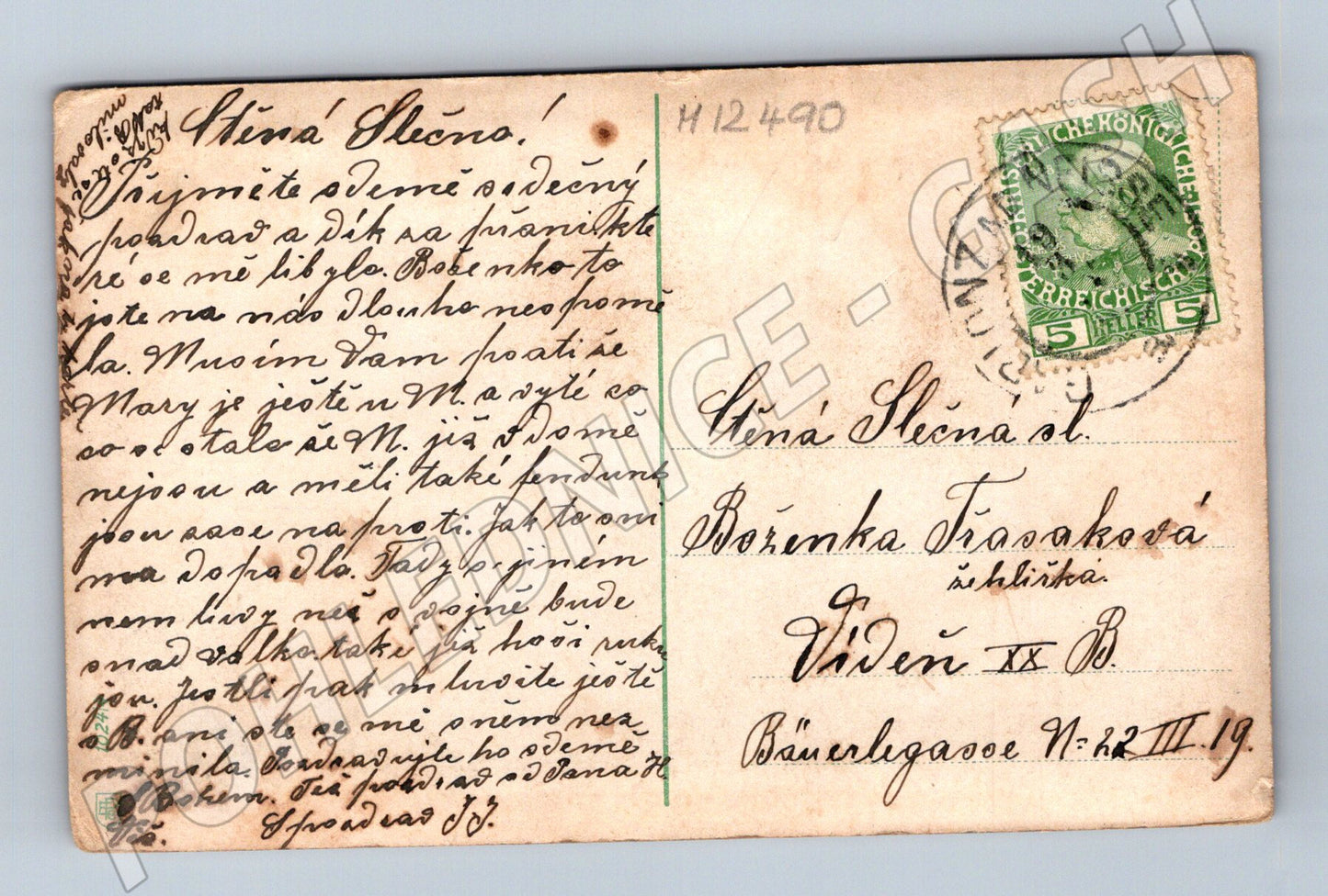 Pohlednice Mladý pár kolorovaná (M12490)