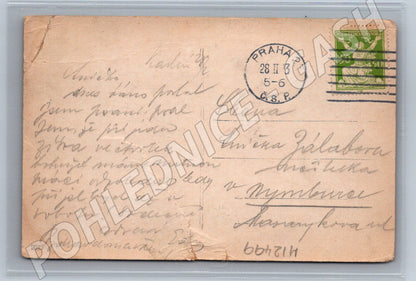 Pohlednice pianistka a dívka, Československo (M12499)