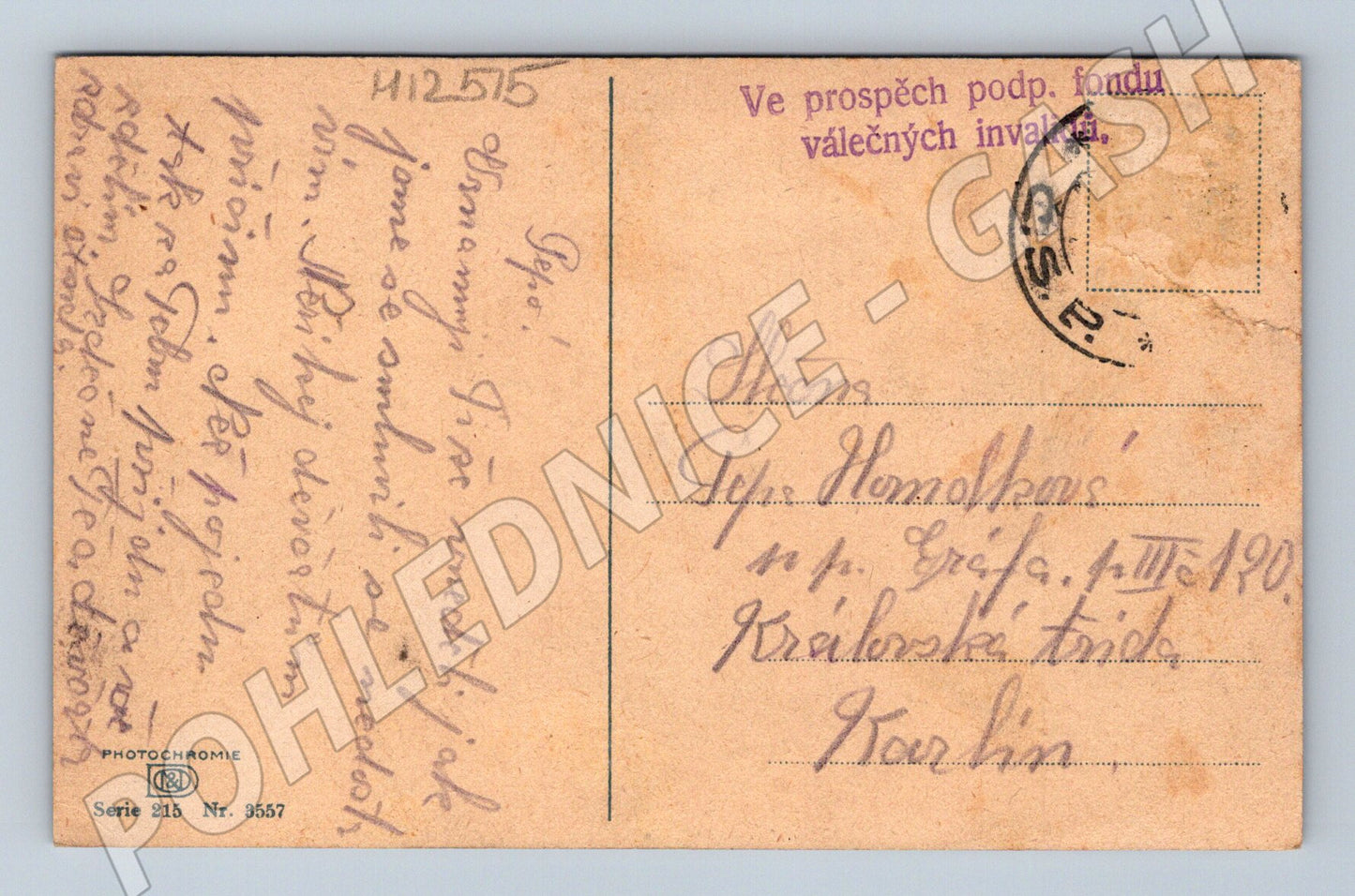 Pohlednice Starý pohled – zimní krajina s kostelem (M12515)