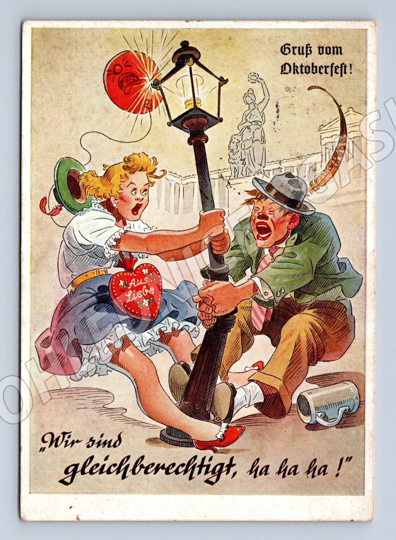 Pohlednice Oktoberfest Mnichov 1950 (M12521)