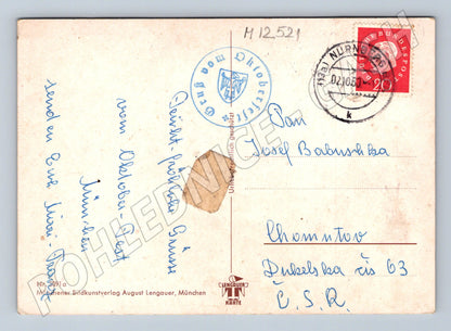 Pohlednice Oktoberfest Mnichov 1950 (M12521)
