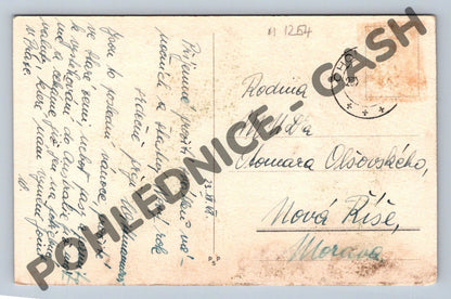 Pohlednice 1918 noty a zvonky Veselé Vánoce (M1254)