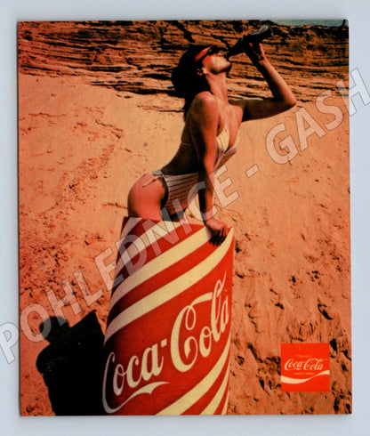 Pohlednice Coca-Cola pláž žena v plavkách (M12542)