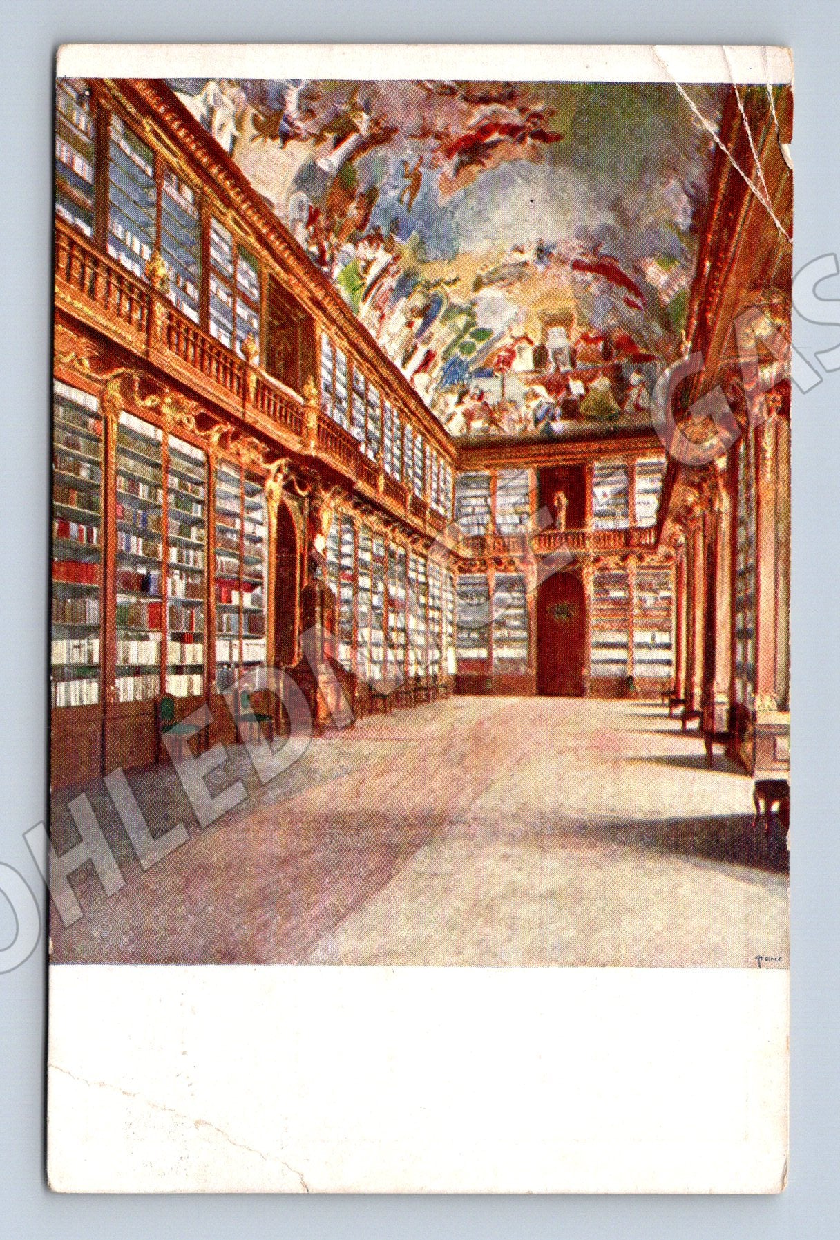 Pohlednice Filosofický sál Strahovské knihovny Praha (M12558)
