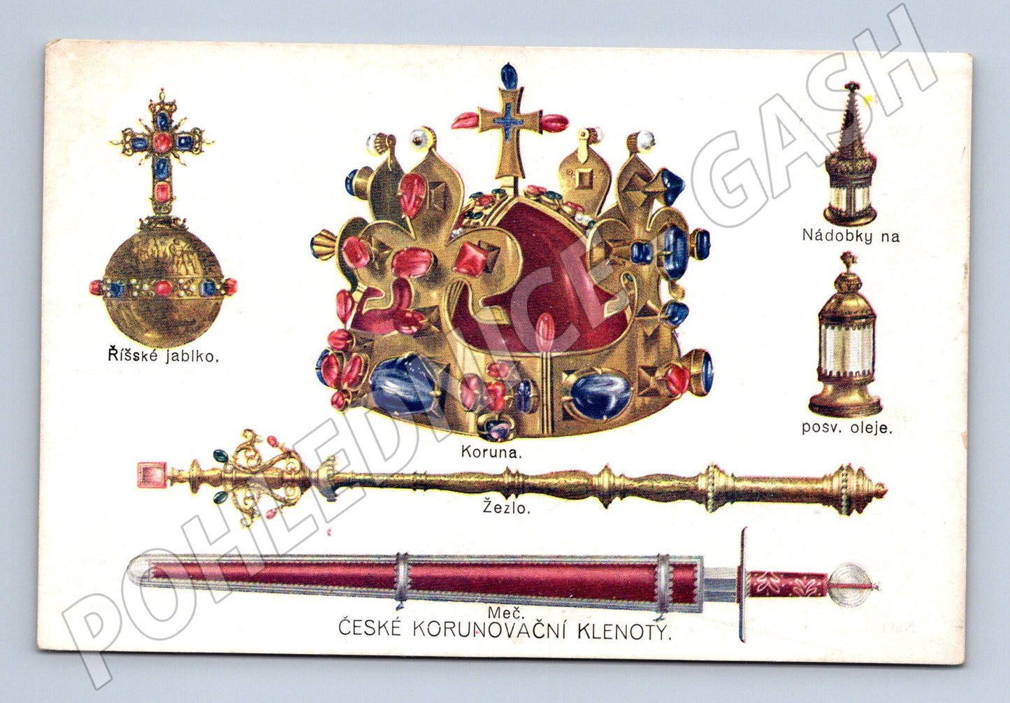 Pohlednice Praha České korunovační klenoty (M12563)