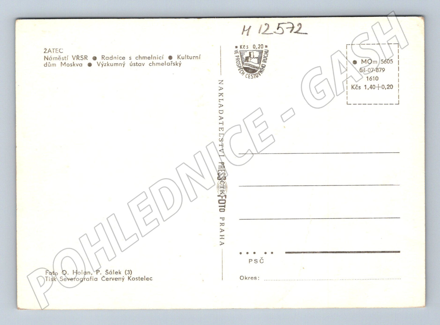 Pohlednice Žatec více záběrů Pressfoto (M12572)