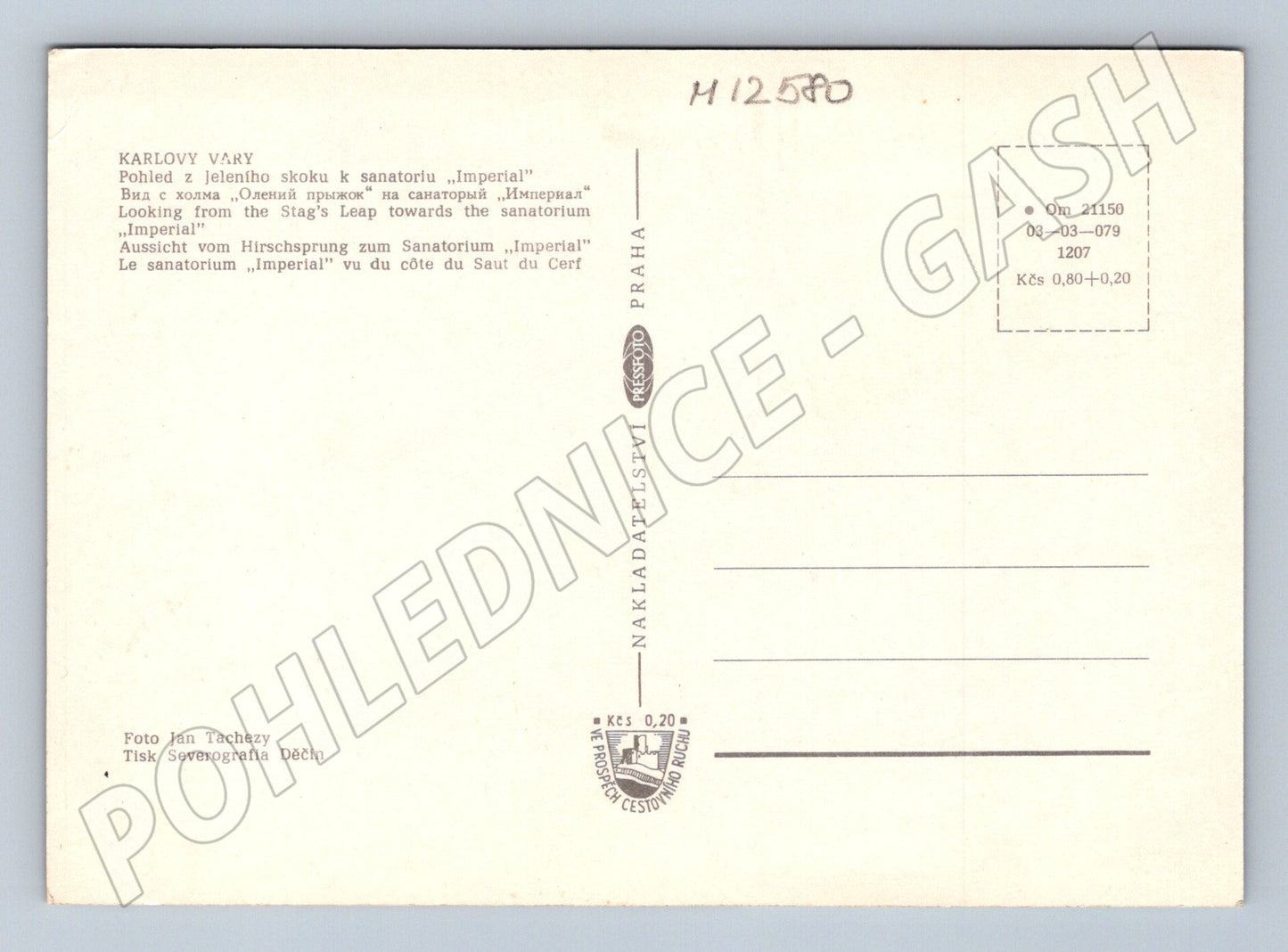 Pohlednice Karlovy Vary Jelení skok Imperial (M12580)